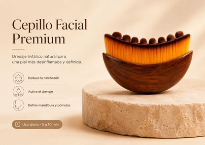 Cepillo de Drenaje Linfático Premium + Regalo Piedra Depiladora