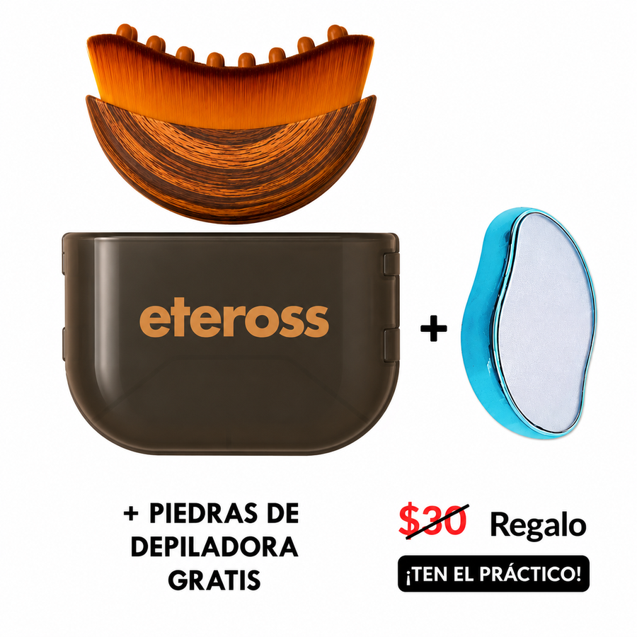 Cepillo de Drenaje Linfático Premium + Regalo Piedra Depiladora