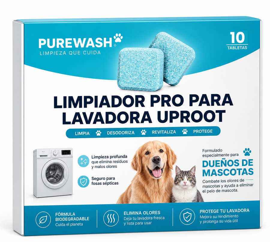 Pastillas limpiadoras de Lavadoras PureWash/ 10 Unidades